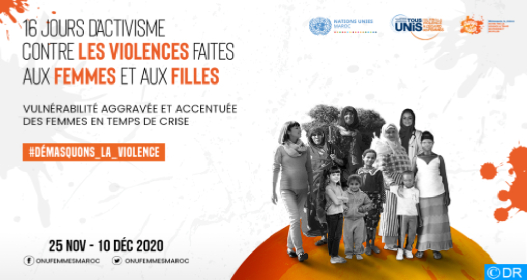 حملة “16 يوما من النشاط لمناهضة العنف ضد النساء والفتيات” ما بين 25 نونبر و10 دجنبر المقبل