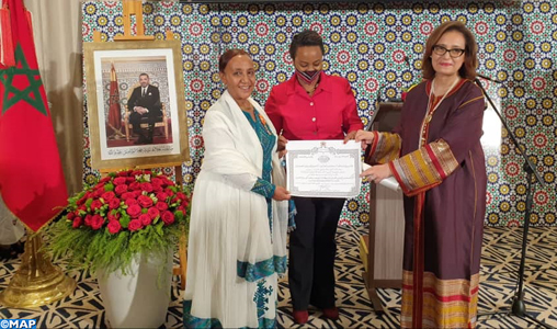 L’ex-ambassadeur d’Ethiopie au Maroc décorée du Wissam alaouite de l’ordre de grand officier