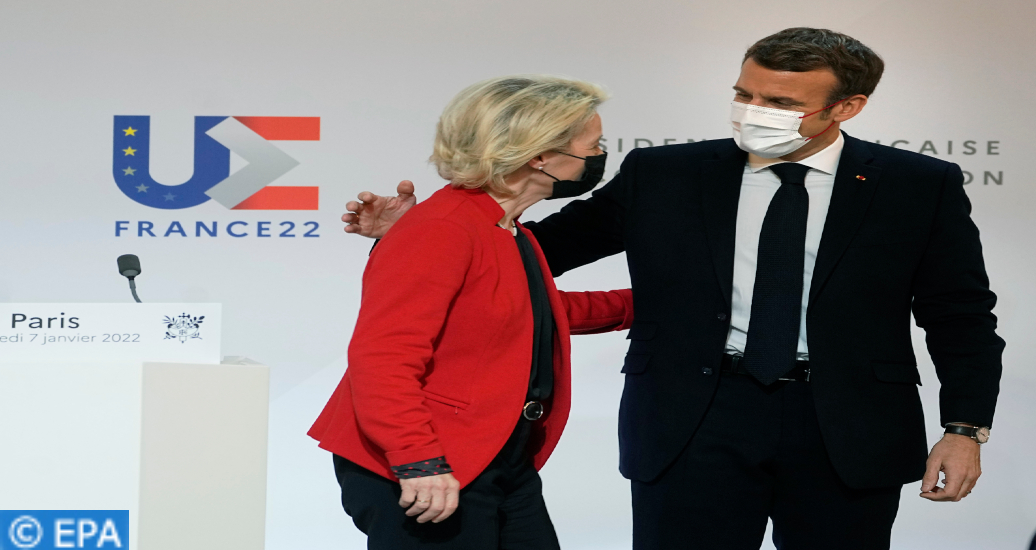 Emmanuel Macron reçoit Ursula von der Leyen à Paris pour le lancement officiel de la présidence française de l’UE