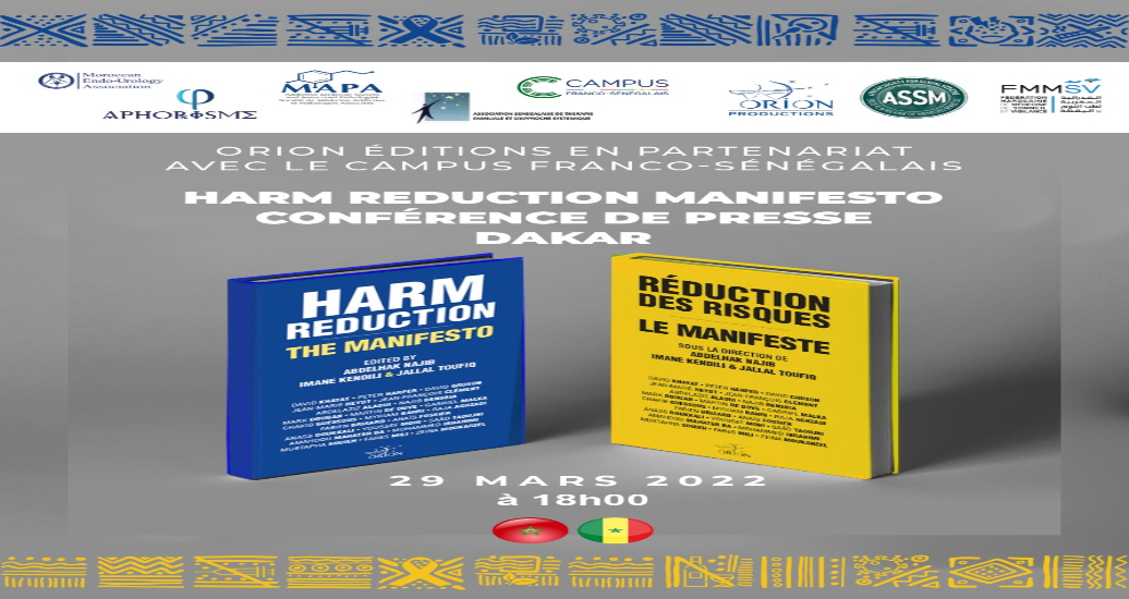 Présentation mardi à Dakar du livre collectif “Harm Reduction : The Manifesto”