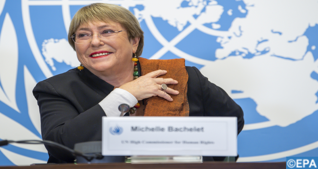 Michelle Bachelet salue le rôle pionnier de SM le Roi dans la consécration des droits de l’Homme