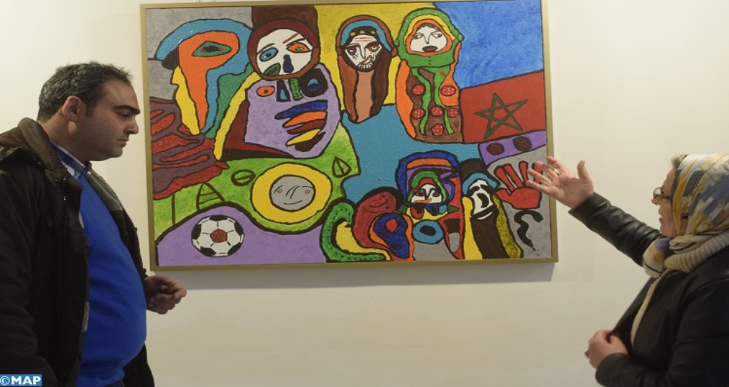 Vernissage à Fès de l’exposition de l’artiste-peintre Fouzia Saidi