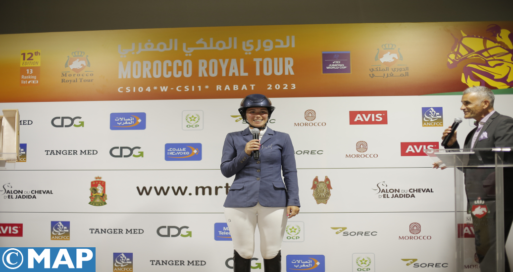 Morocco Royal Tour de saut d’obstacles (étape de Rabat): La Belge Marine Scauflaire remporte le Prix Feue SAR la Princesse Lalla Amina