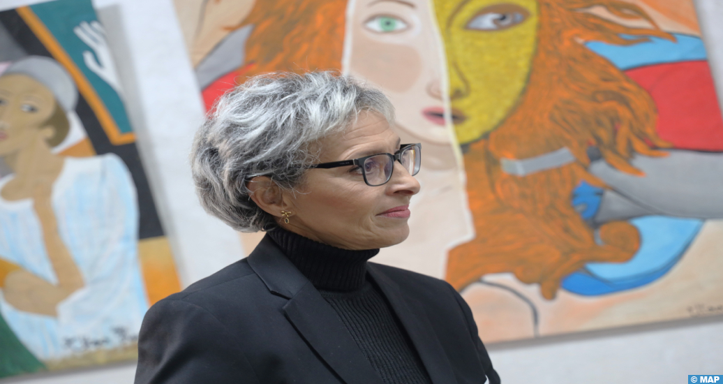 Vernissage d’une exposition à Rabat des oeuvres de l’artiste-peintre Hasna Ettour